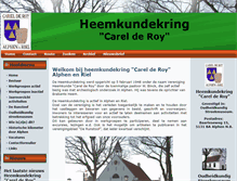 Tablet Screenshot of heemkundecarelderoy.nl